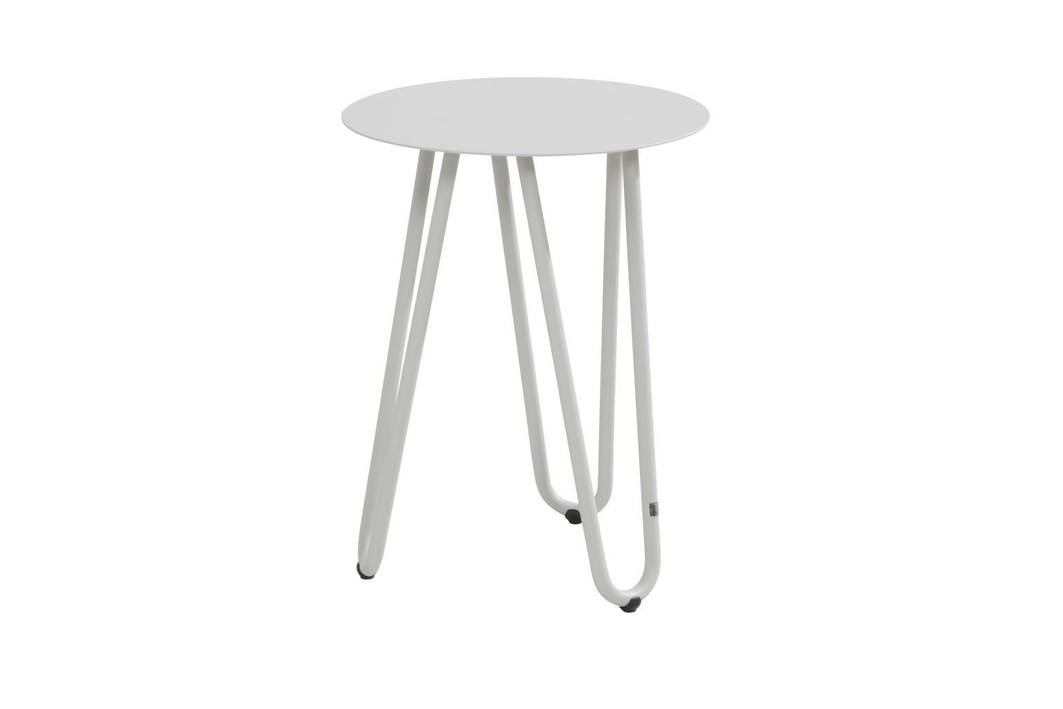 4 seasons outdoor cool bijzettafel 40 cm rond 55 cm hoog wit