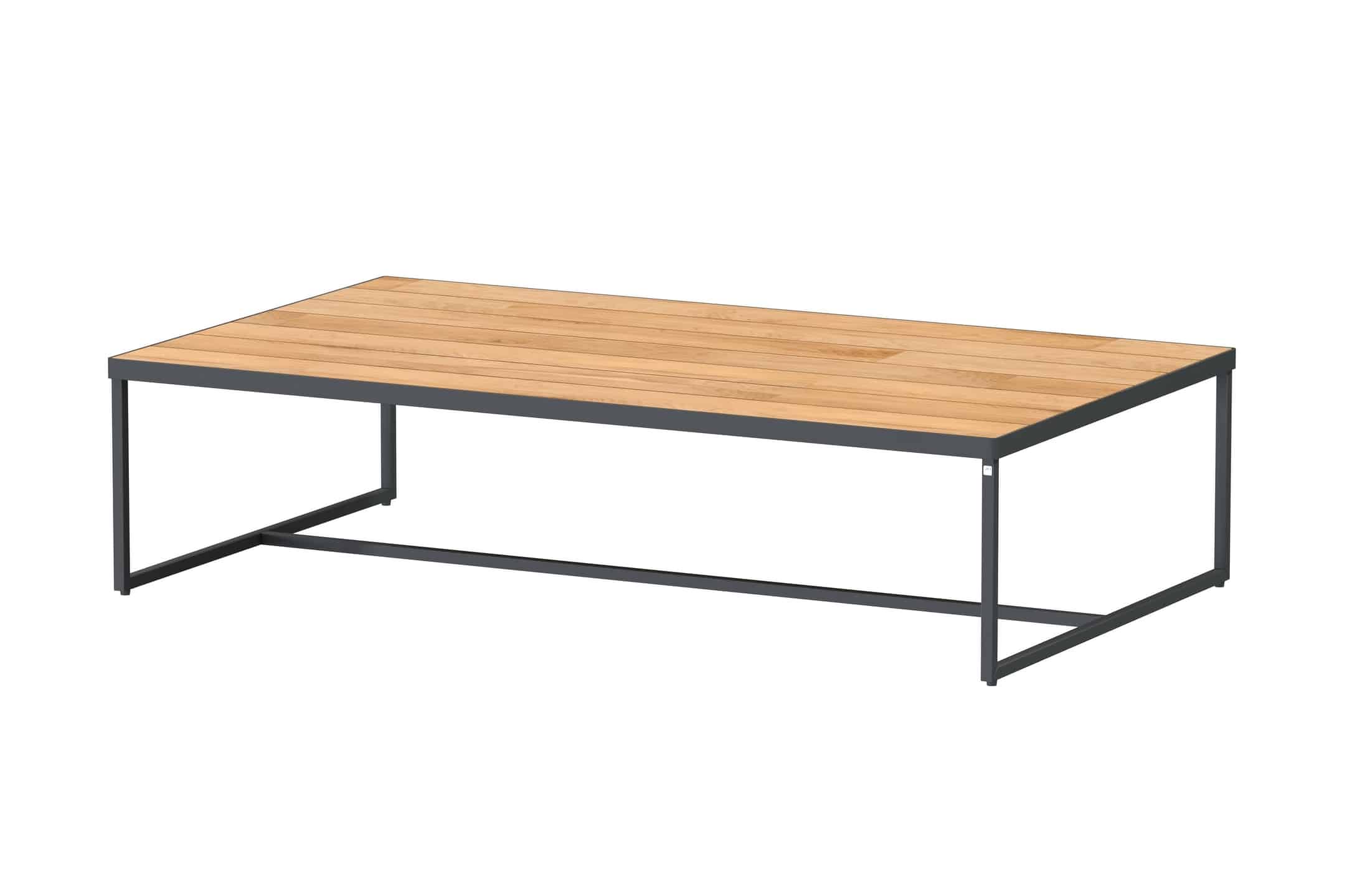 4so strada koffie tuintafel 120 x 70 cm teak blad
