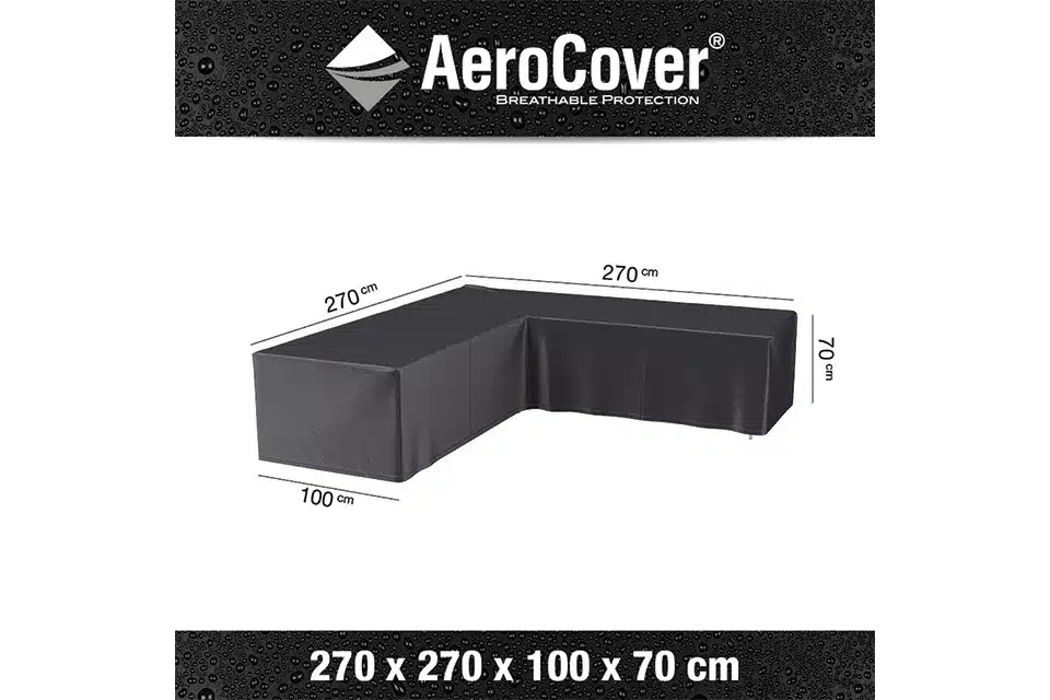 aerocover | loungesethoes 270 x 270 x 100 x 70(h) cm | l vorm