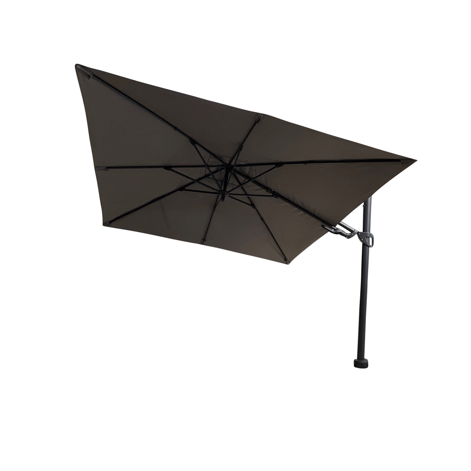 barletta vrijhangende zweefparasol grijs 3×3 m borek
