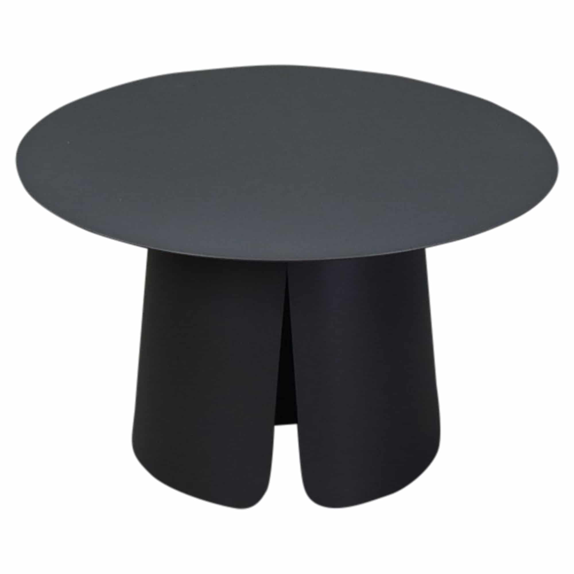 barolo bijzettafel 70cm rond h42cm aluminium antraciet