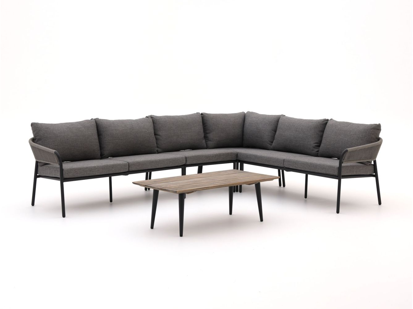 Bellagio Nova Siri/ROUGH-K hoek loungeset 5-delig - Laagste prijsgarantie!