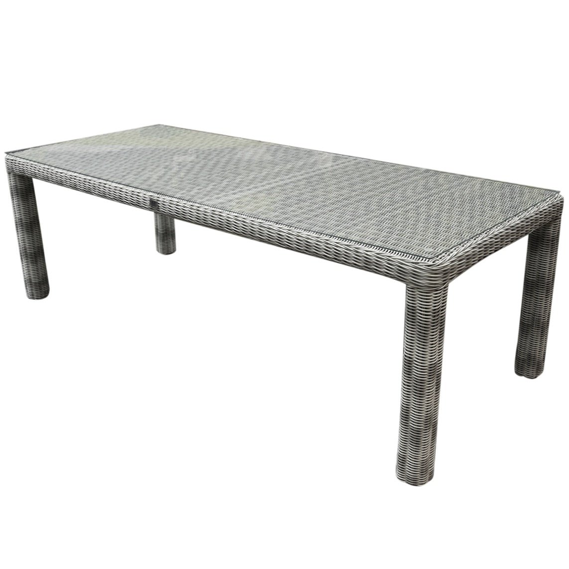 bergamo dining tuintafel 240x100xh78 cm wit grijs