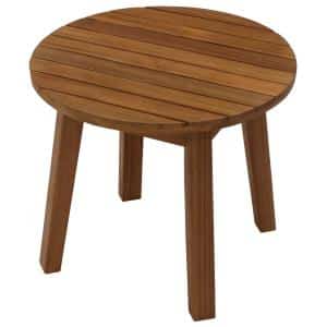 bijzettafel buiten acaciahout bruin 50 cm