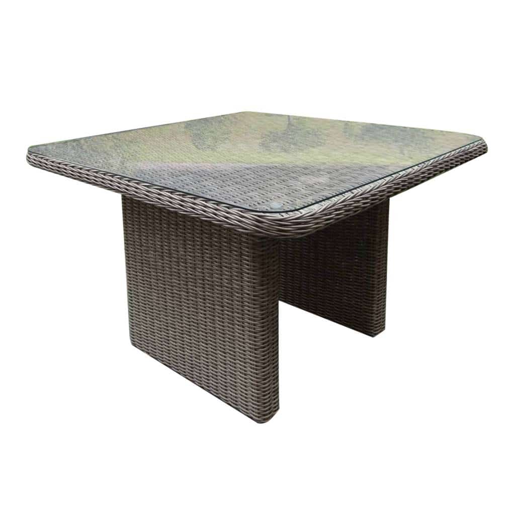 bilbao lounge diningtafel 110x110xh70 cm grijs