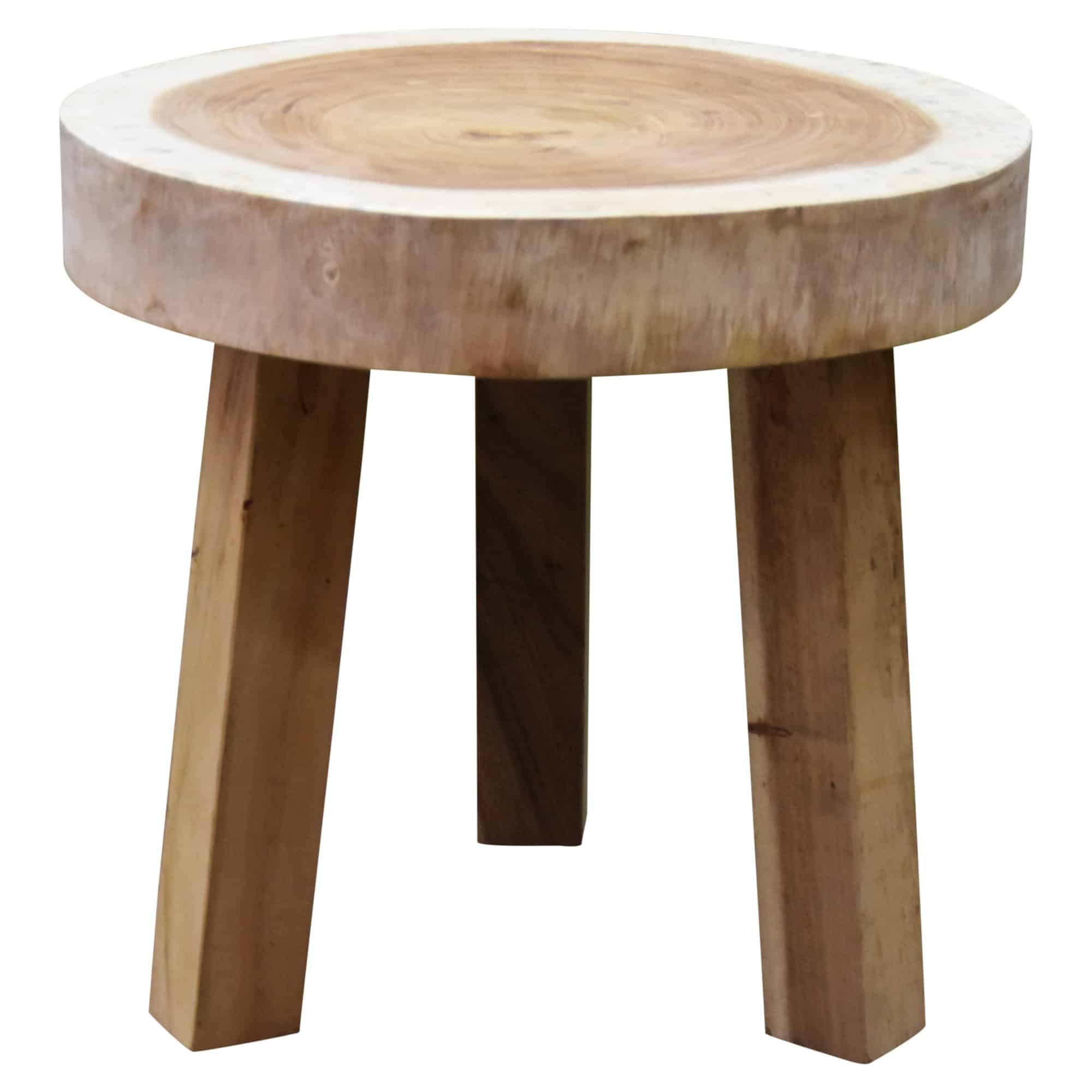 boomstam krukje 47xh40 cm rond 3 poot vierkante poten bladdikte 8 cm