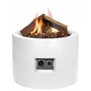 cocoon vuurtafel rond klein wit