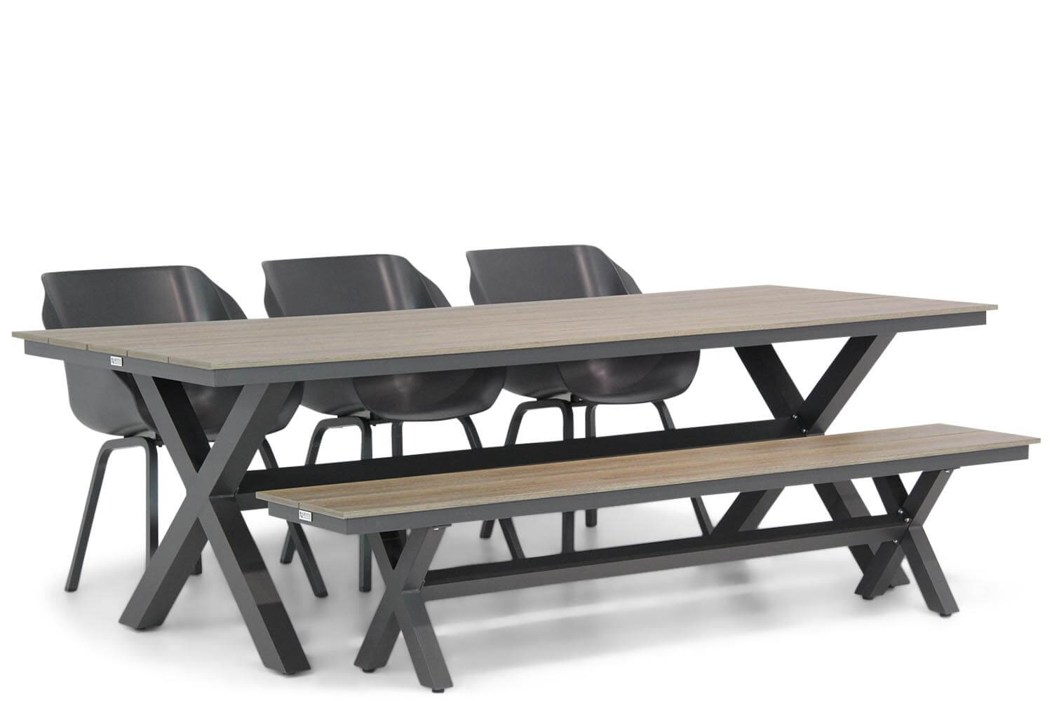 hartman sophie element/forest 240 cm dining tuinset 5 delig