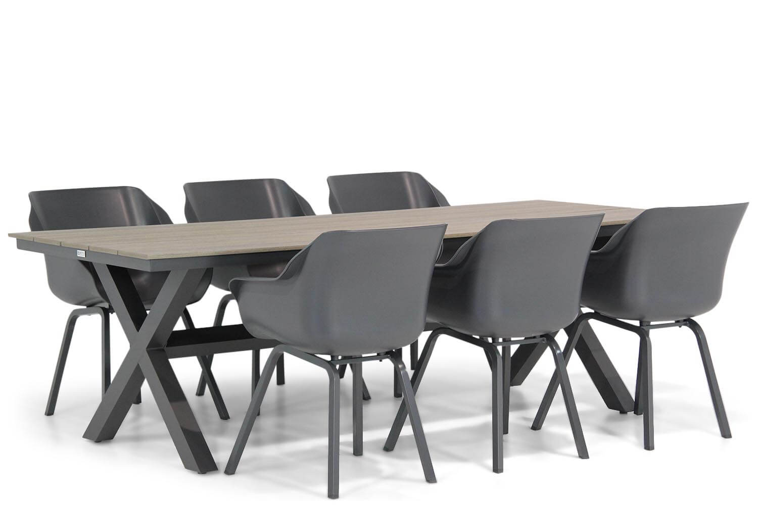 hartman sophie element/forest 240 cm dining tuinset 7 delig