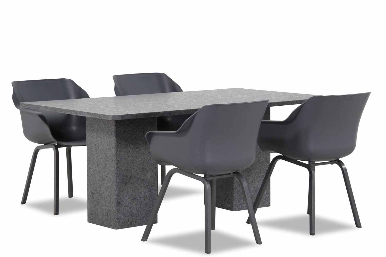 hartman sophie element/graniet 180 cm dining tuinset 5 delig