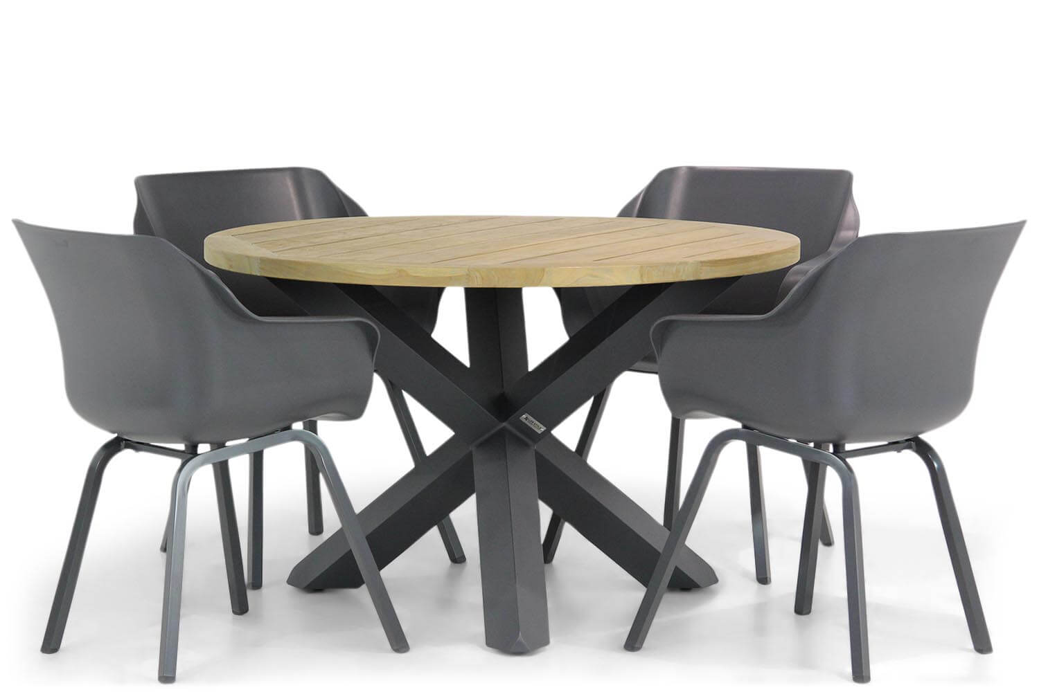 hartman sophie element/rockville 120 cm rond dining tuinset 5 delig
