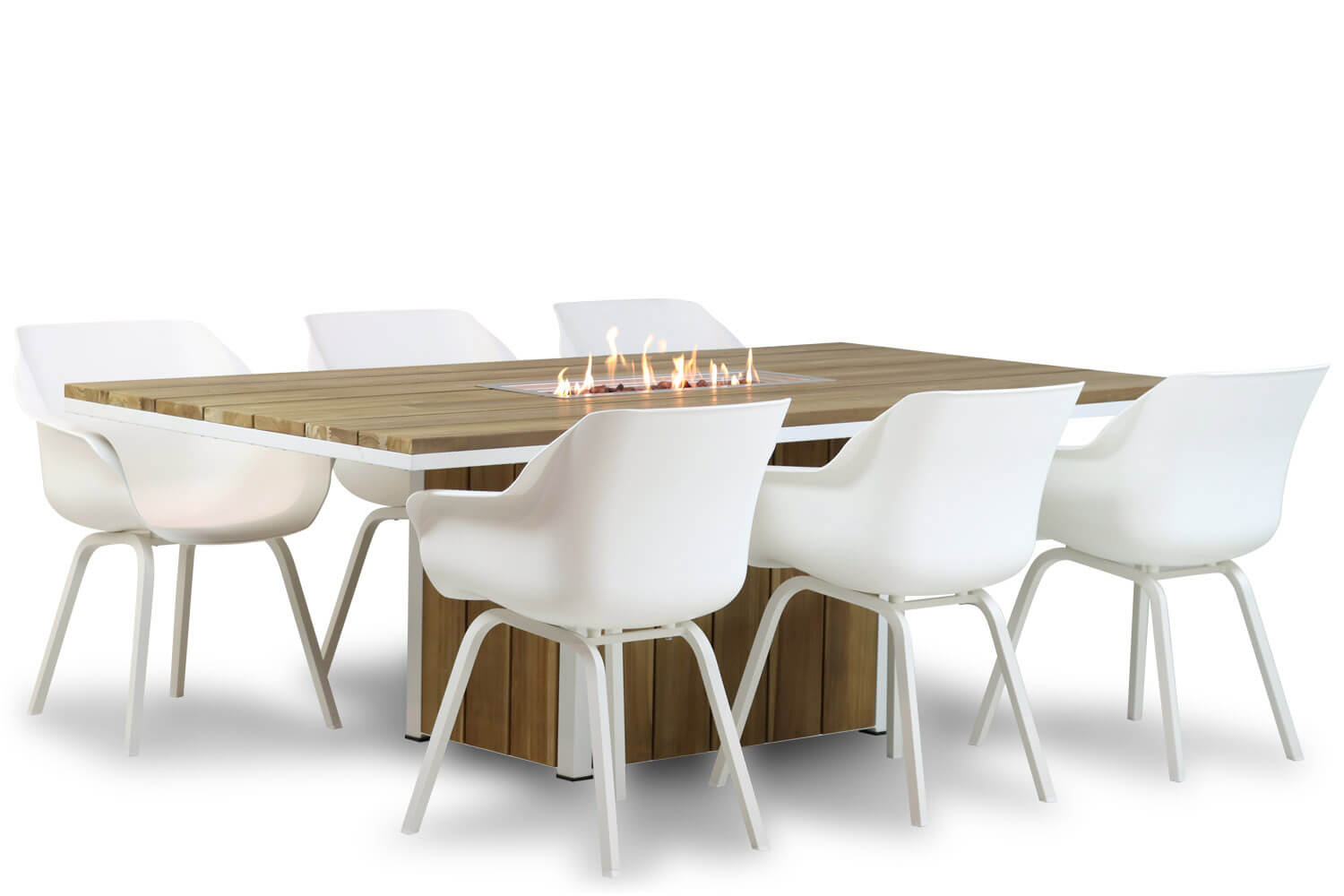 hartman sophie element/seaside 220 cm dining tuinset 7 delig