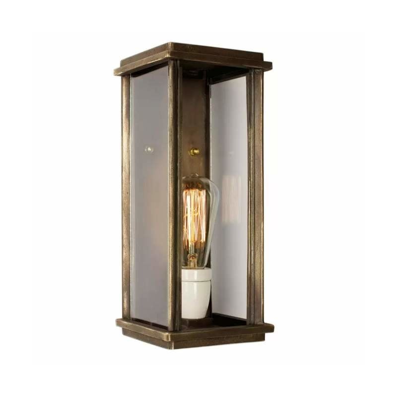ks verlichting muurlamp capital l brons