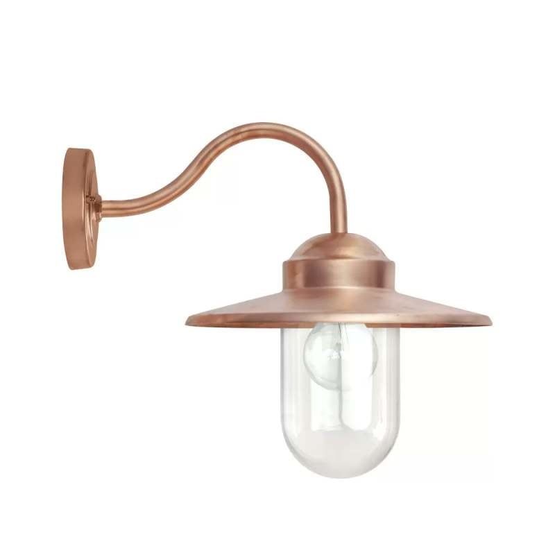 ks verlichting muurlamp dolce koper