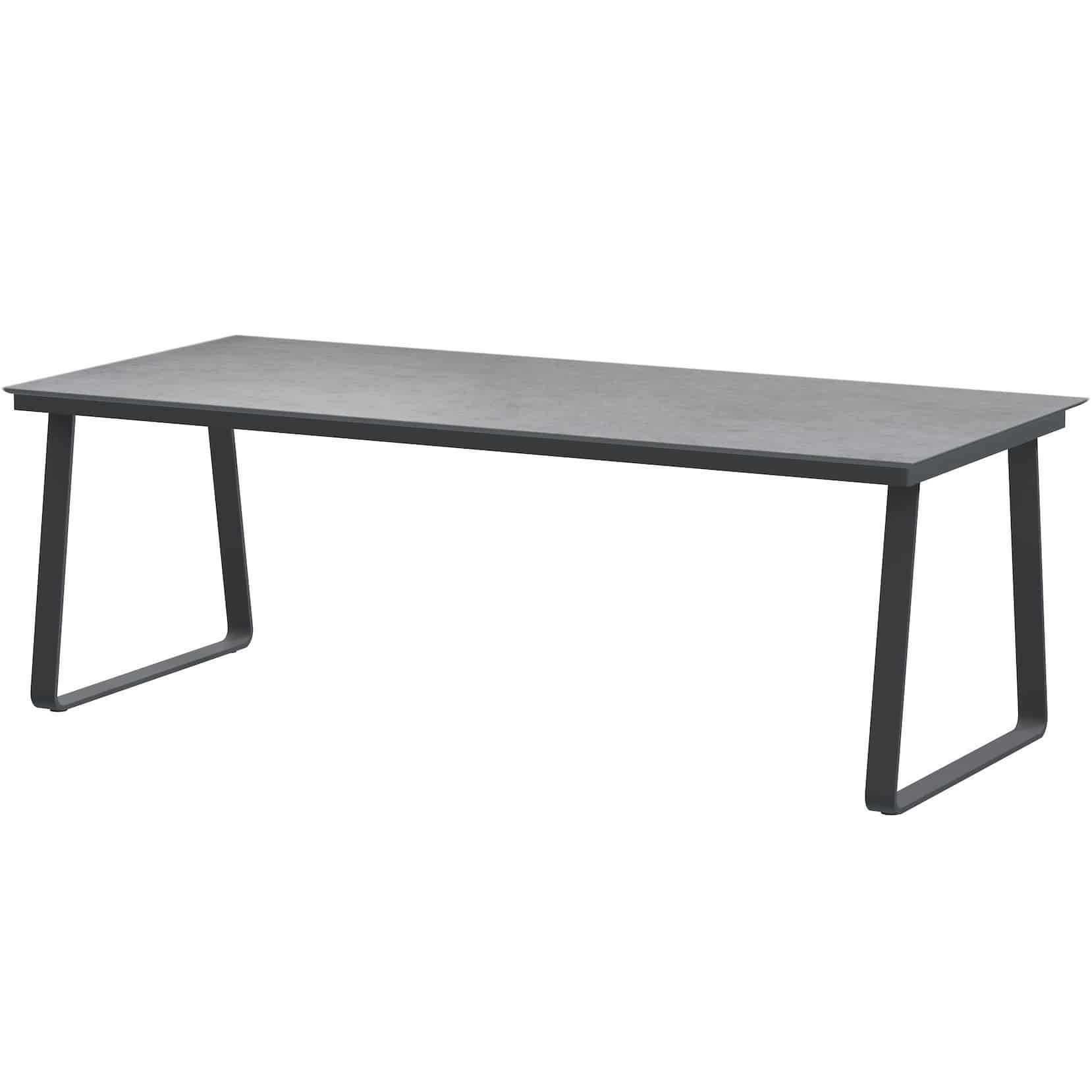 konos dining tuintafel met hpl blad donkergrijs 220x95xh75 cm 4 seasons outdoor