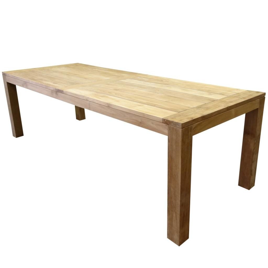 krista dining tuintafel 260x100xh77,5 cm poten 12 cm teak