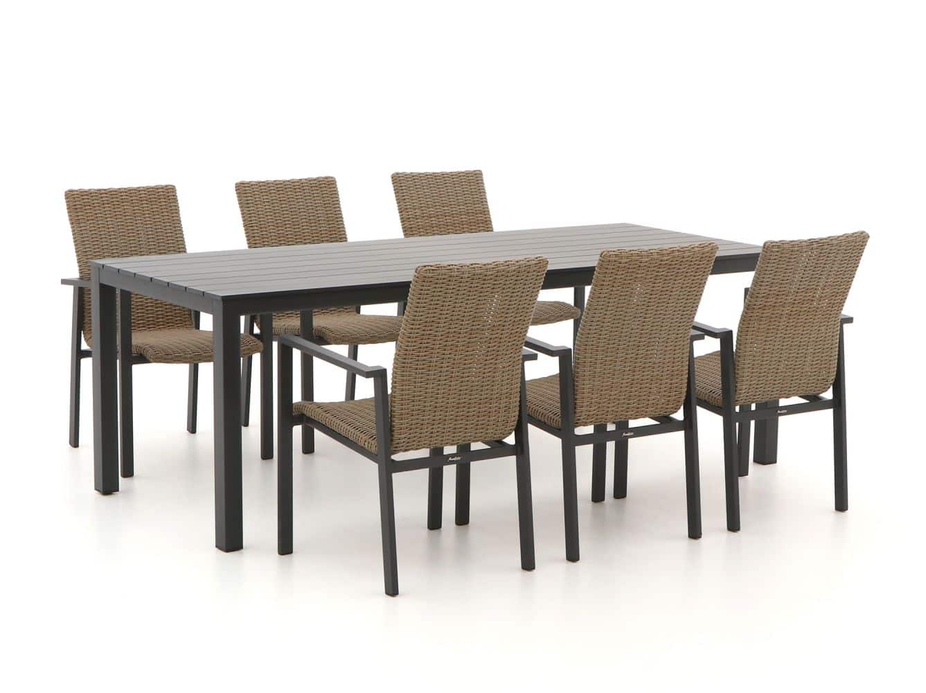 manifesto villongo/menzano 220cm dining tuinset 7 delig stapelbaar laagste prijsgarantie!