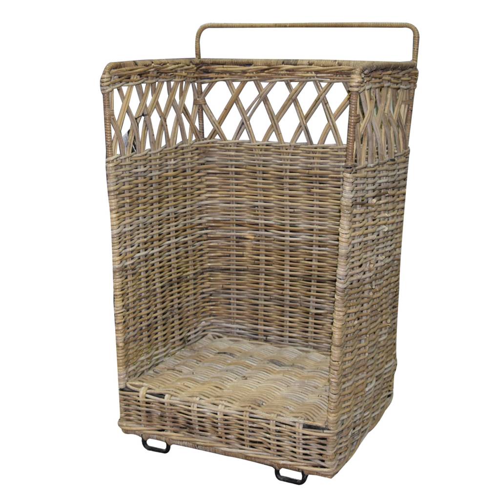 mauris rotan mand voor hout 40x40xh100cm