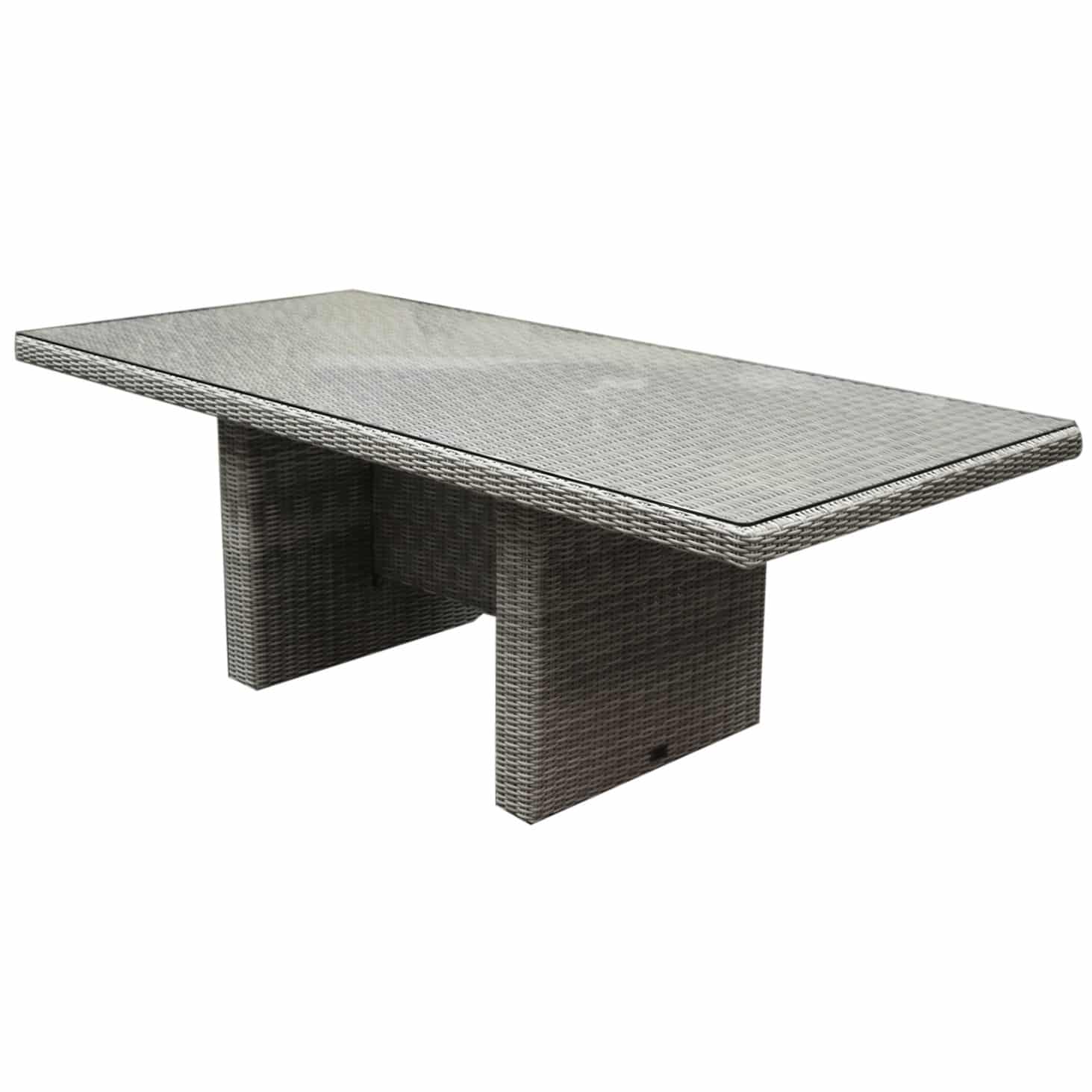 menorca dining tuintafel 220x100xh75 cm wit grijs