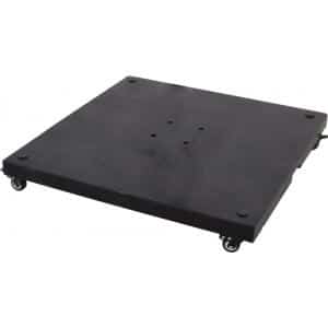 parasolvoet 90kg beton met 4 wielen