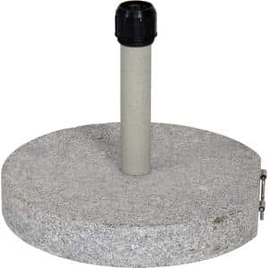 parasolvoet graniet rond grijs 30 kg