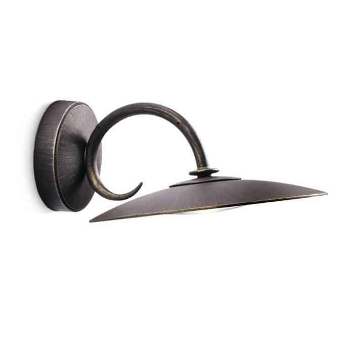 philips silence zwart wandlamp