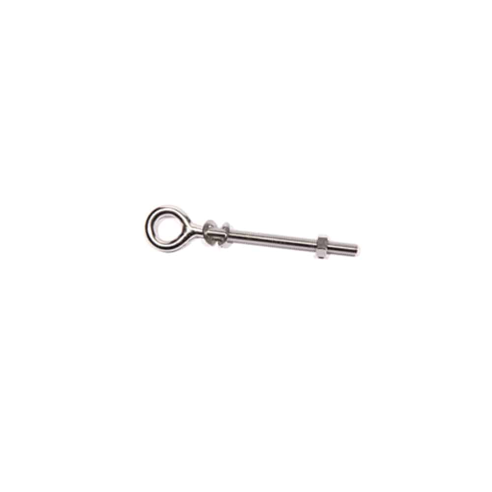 platinum oogbout met moer voor houten paal m8x100mm