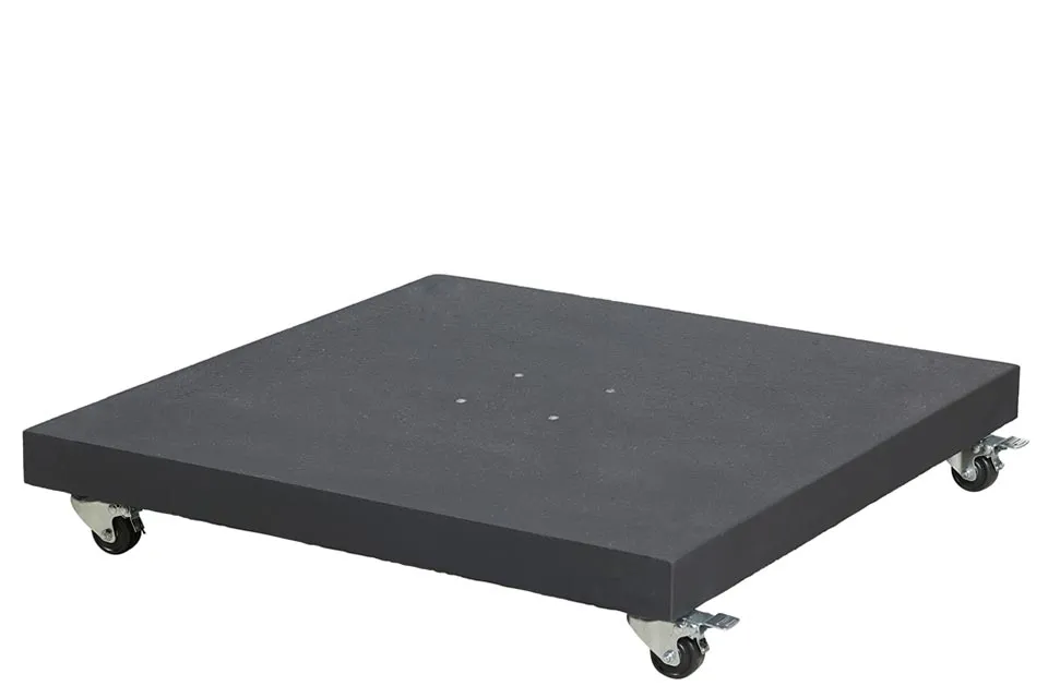 platinum | parasolvoet sorrento graniet met wielen | 90 kg