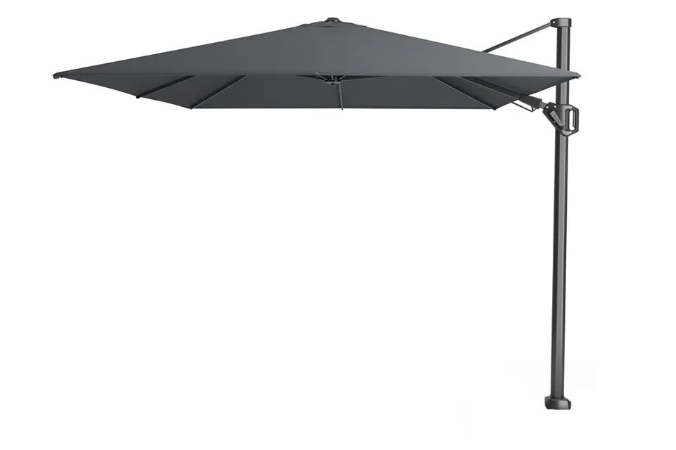 platinum | zweefparasol challenger t² 350 x 260 cm | antraciet
