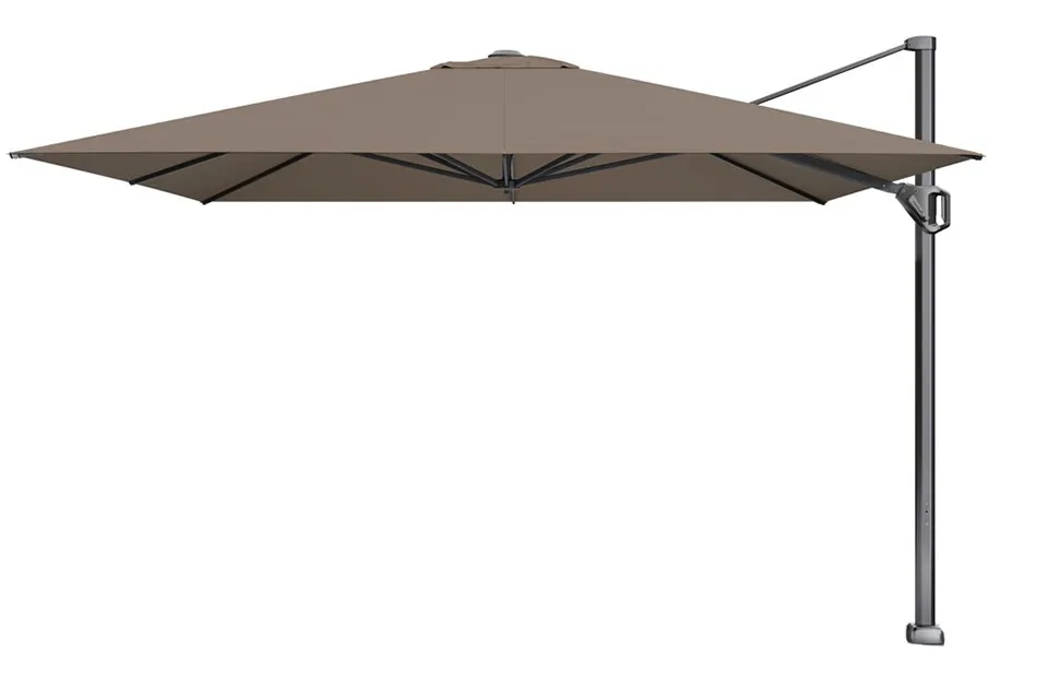 platinum | zweefparasol challenger t¹ telescoop premium 350 x 350 cm | havana