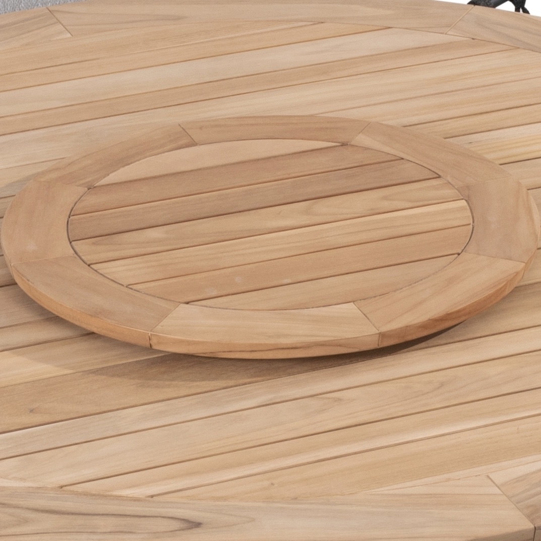 prado lazy susan draaiplateau 65 cm rond teak taste 4so