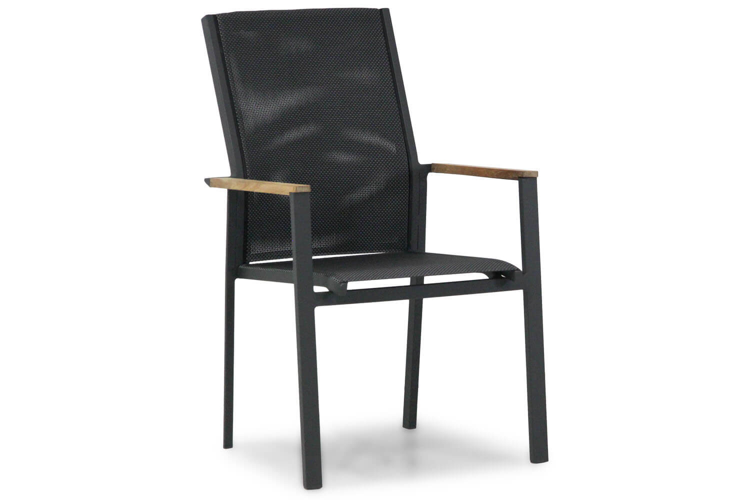 presto ricadi dining tuinstoel stapelbaar met teak arm