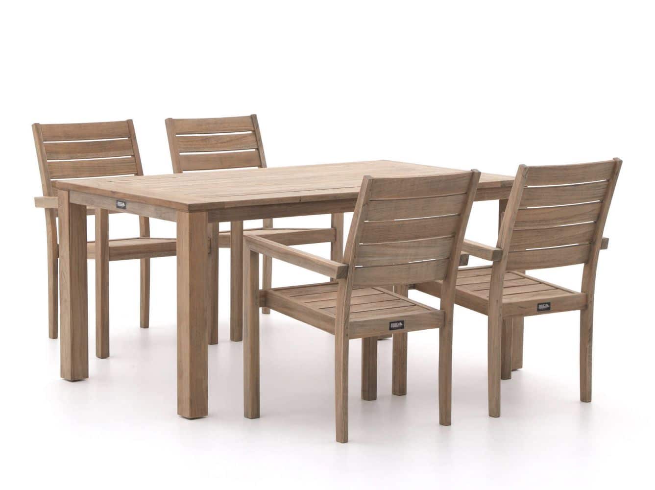rough s dining tuinset 160cm 5 delig stapelbaar laagste prijsgarantie!