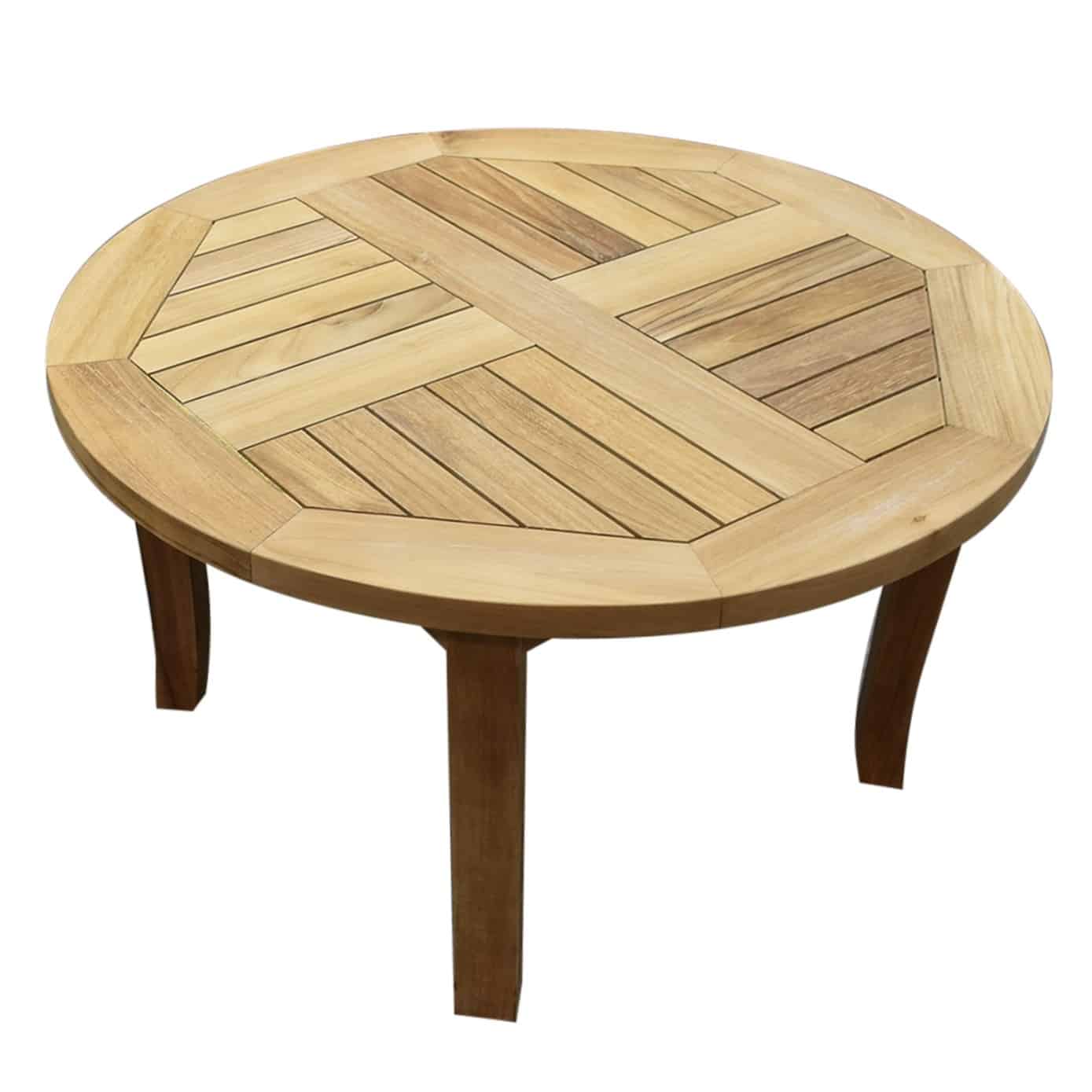 rosanna lounge tuintafel 80x80xh45 cm rond teak