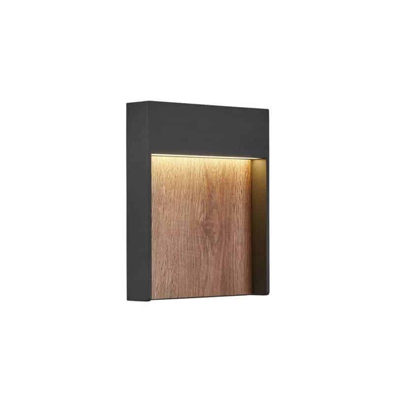 slv flatt antraciet / bruin wandlamp