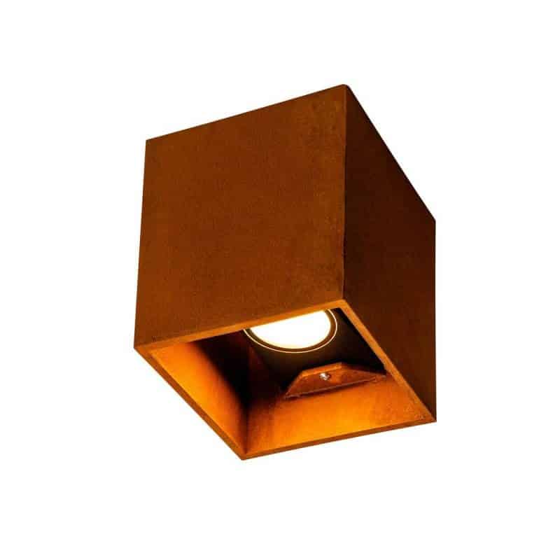 slv rusty® up/down vierkant wandlamp