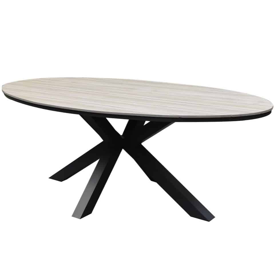 salvador dining tuintafel ovaal 220x115xh75 cm polywood