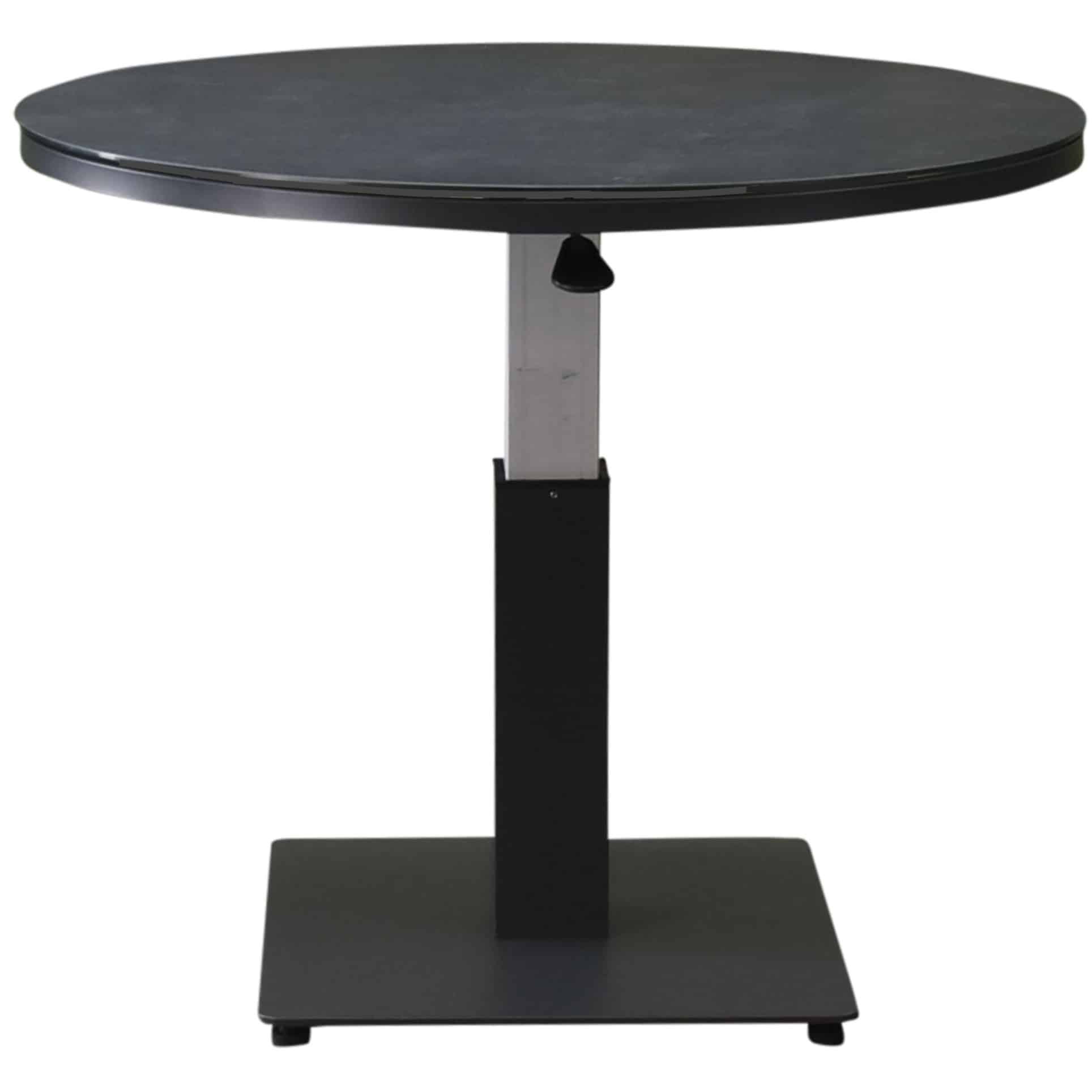san sebastian lounge dining tuintafel 90 cm rond h50,5 h75 cm in hoogte verstelbaar antraciet