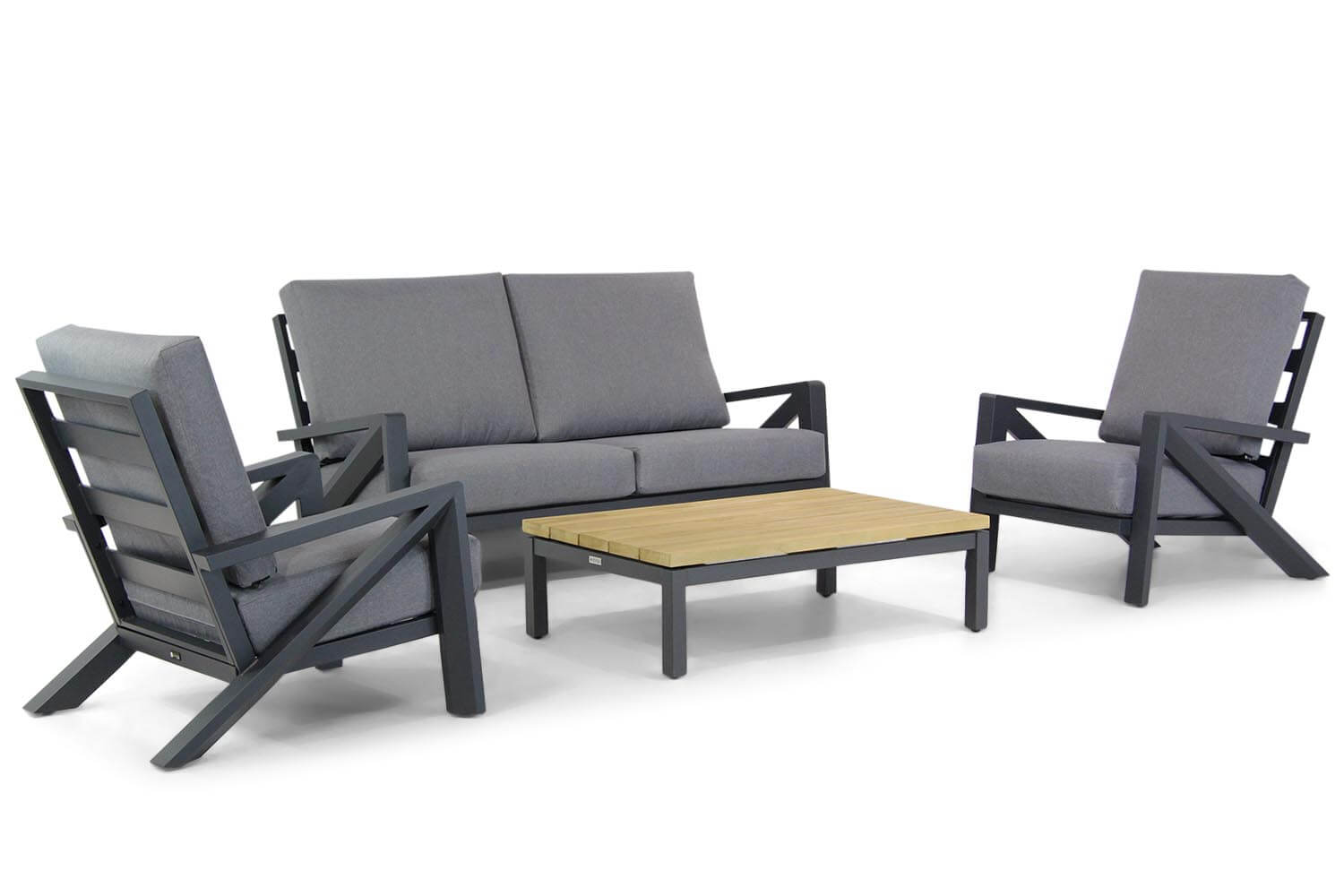 santika cinta/riviera 120 cm stoel bank loungeset 4 delig