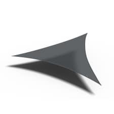 schaduwdoek shade sail hdpe driehoek 3,6m (anthracite)