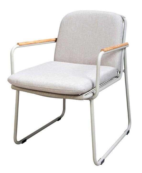 serra dining chair aluminium salix rope salix/flax beige aw yoi