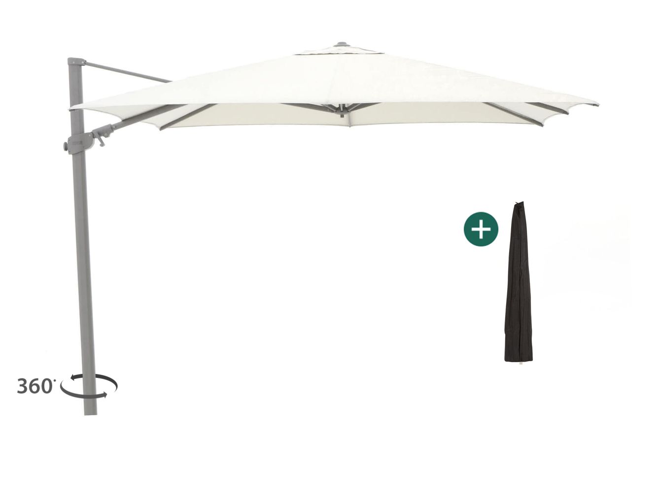 shadowline austin zweefparasol 300x300cm laagste prijsgarantie!