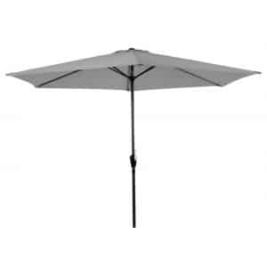 stokparasol gemini 300 cm lichtgrijs
