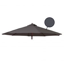 stokparasoldoek rhino 300cm rond dark grey (polyester)