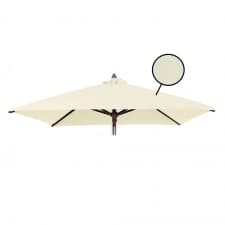 stokparasoldoek rhino 300x300cm vierkant off white (polyester)