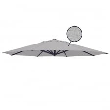 stokparasoldoek rhino 400cm rond light grey (olefin)