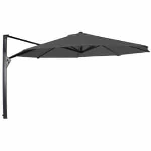 taurus zweefparasol grijs 350 cm ronde parasol