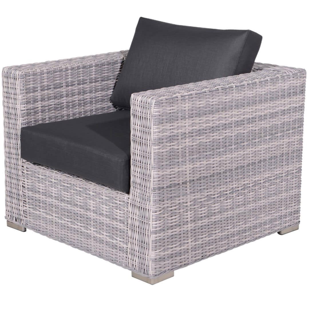 tennessee lounge fauteuil cloudy grijs garden impressions