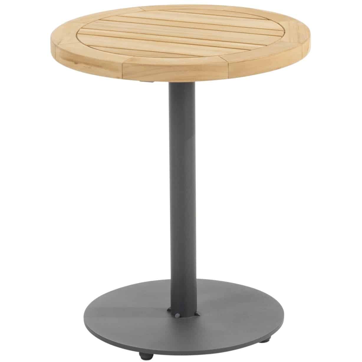 volta bijzettafel met middenpoot 45xh55 cm aluminium antraciet 4 seasons outdoor