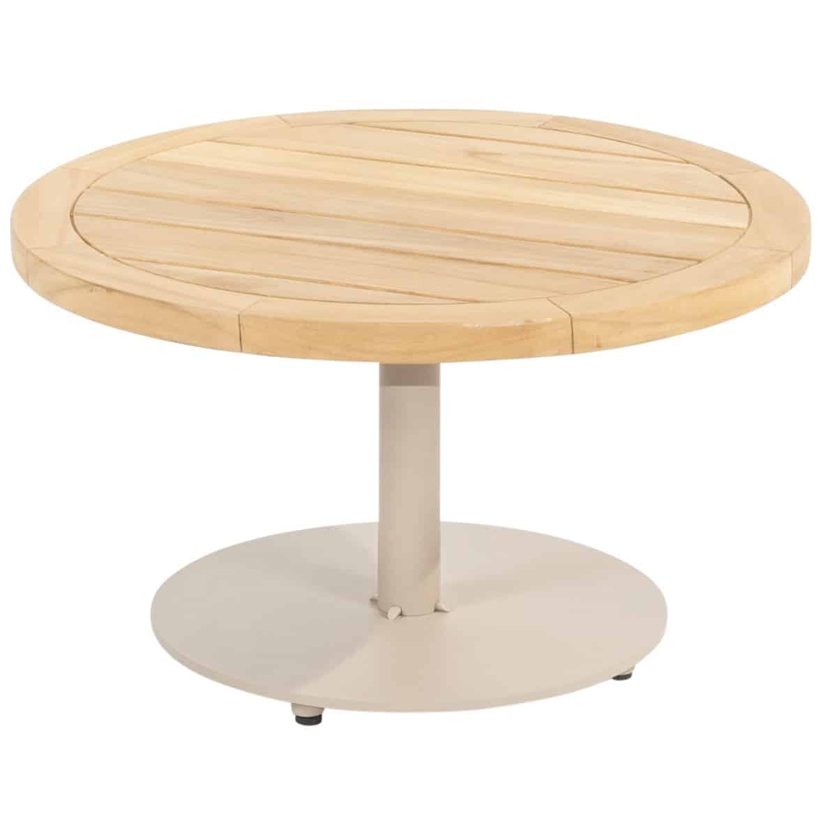 volta teak salontafel centrale poot latte 60 cm.Ø (h 35) 4 seasons outdoor